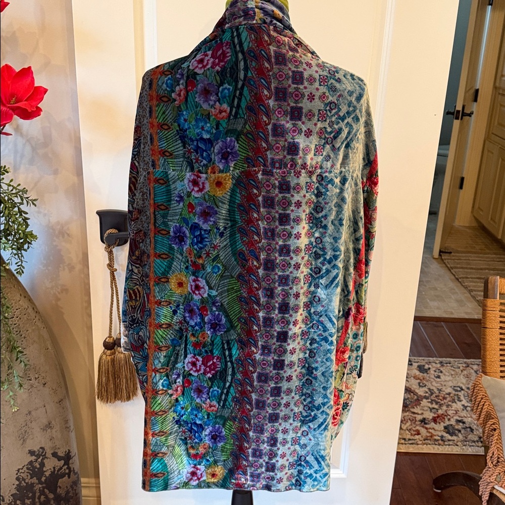 Johnny Was Multicolor Patterned Cardigan - Picture 2 of 16